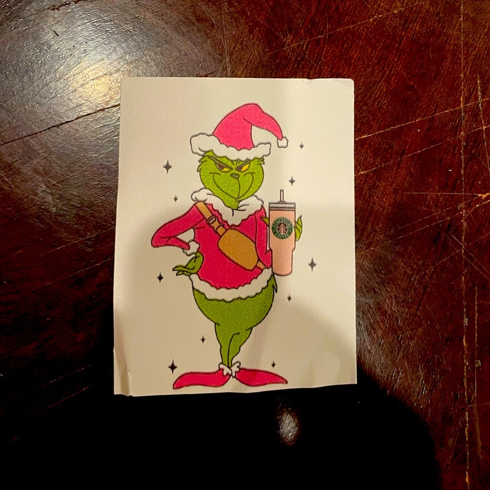Grinchy sticker